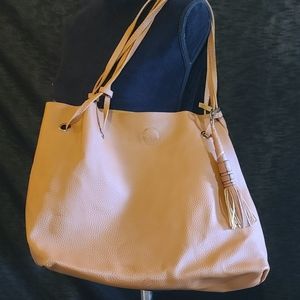 Large tan shoulder bag